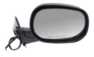 Power Mirror for Dodge RAM 1500 Pickup 1998-2001 & RAM 2500/3500 Pickup 1998-2002, Right (Passenger), Non-Towing, Manual Folding, Heated, Textured, Replacement