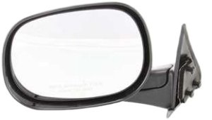 Manual Adjust Non-Towing Mirror for Dodge RAM 1500 Pickup 1998-2001, RAM 2500/3500 Pickup 1998-2002 - Left (Driver), Manual Folding, Non-Heated, Textured, Replacement