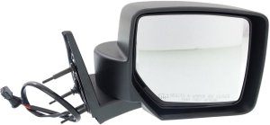 Power Mirror for Dodge Nitro 2007-2011, Right (Passenger), Manual Folding, Heated, Textured, with One Touch Function, Replacement