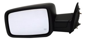 Power Mirror for Dodge RAM 1500 Pickup 2009-2013, RAM 2500 Pickup 2010-2012, Left (Driver), Non-Towing, Manual Folding, Heated, Textured, without Memory, with Puddle and Signal Light, Replacement