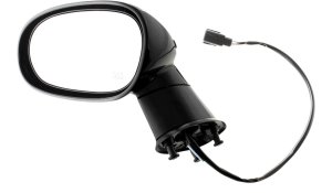 Power Mirror for Dodge Challenger 2008-2012, Left (Driver), Manual Folding, Heated, Paintable, Replacement