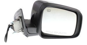 Power Mirror for Dodge Durango 2011-2018, Right (Passenger), Manual Folding, Heated, Paintable, without Auto Dimming, Blind Spot Detection, Memory, and Signal Light, Replacement