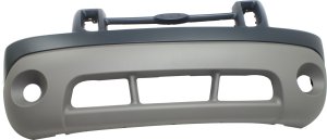 Front Bumper Cover for Ford Explorer Sport/Explorer Sport Trac 2001-2003, Primed (Ready to Paint), with Fog Light Holes, Replacement