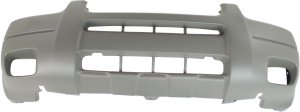 Front Bumper Cover for 2001-2004 Ford Escape, Textured Titanium, with Fog Light Holes, XLS/XLT Model without Fender Flares, Replacement