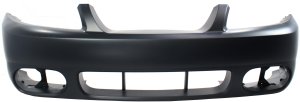 Front Bumper Cover for 2003-2004 Ford Mustang, Cobra Model, Primed (Ready to Paint), Replacement