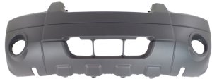Front Bumper Cover for Ford Escape 2005-2007, Textured, with Fog Light Holes, XLT/Hybrid, Without Fender Flares, Replacement