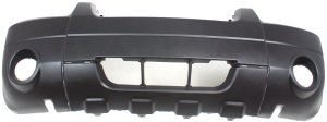 Front Bumper Cover for 2005 Ford Escape XLT Sport with Fender Flares, Textured, with Fog Light Holes, Replacement