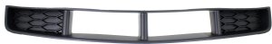 Front Bumper Grille for Ford Mustang 2005-2009, Textured Gray, Without California Package, Fits GT, Deluxe/Premium Model, Replacement