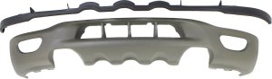Front Lower Valance Panel for Ford Expedition 1999-2002, F-150 1999-2003, Made of Plastic, Painted Beige, with Fog Light and Tow Hook Holes, Replacement