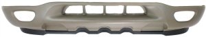 Front Lower Valance Panel for Ford Expedition 1999-2002, F-150 1999-2003, Plastic, Painted Beige, w/ Fog Light Holes, w/o Tow Hook Holes, Replacement