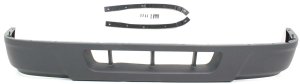 Front Lower Valance for Ford Ranger 2004-2005, Textured Plastic Panel without Fog Light Holes, 2WD (Two-Wheel Drive), Excluding STX Model, Replacement