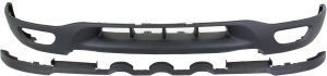 Front Lower Valance Panel for Ford Expedition (1999-2002), F-Series (1999-2003), Textured, with Fog Light Holes, Tow Hook Holes, Replacement