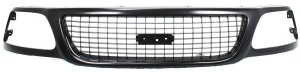 Plastic Gray Shell and Insert Grille for Ford Expedition Eddie Bauer Model, 1999-2002, Replacement