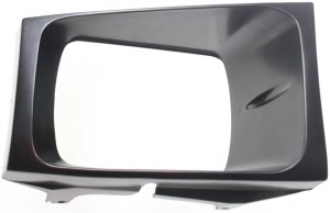 Headlight Door for Ford F-Series Super Duty 1999-2004, Left (Driver), Painted Black and Silver, Sealed Beam Type, Replacement Models: F-250, F-350, F-450, F-550.