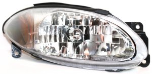 Headlight Assembly for Ford Escort Coupe 1998-2003, Right (Passenger), Halogen, Replacement
