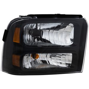 Headlight Assembly for Ford F-Series Super Duty 2005-2007, Right (Passenger) Side, Halogen, with Harley-Davidson Edition Model, Replacement