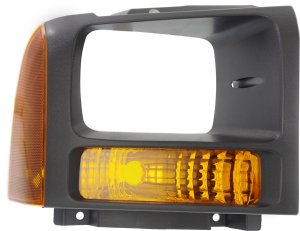 Signal Light for Ford F-Series Super Duty 2005-2007, Right (Passenger), Lens and Housing, Replacement