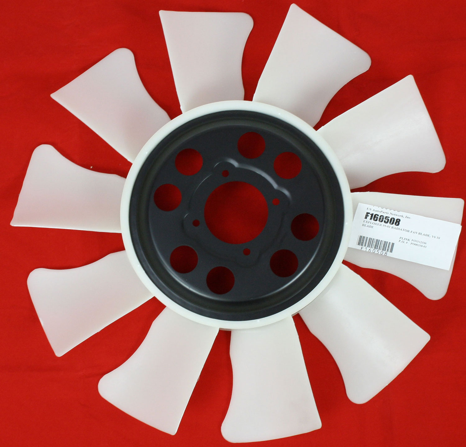 Radiator Fan Blade for Ford Explorer 1995-2001, V6 Engine, 10 Blade Design, Replacement