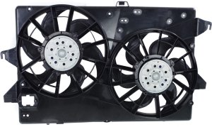 Radiator Fan Shroud Assembly for Ford Contour 1995-2000, Mercury Cougar 1999-2002, V6 Engine, Replacement