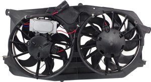 Radiator & A/C Condenser Fan Shroud Assembly for Ford Five Hundred 2005-2007, Includes Control Module, Replacement
