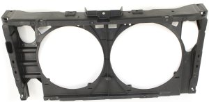Radiator Support Assembly for Ford Taurus, Black Plastic, Fits 2000-2007 Models, Replacement