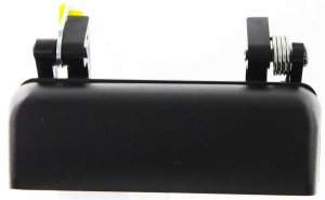 Exterior Front Door Handle for Ford Ranger 1993-2000 / Mazda Pickup 1994-2000, Right (Passenger), Textured Black, without Keyhole, Plastic, Replacement