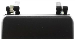 Exterior Front Door Handle for 1993-2000 Ford Ranger and 1994-2000 Mazda Pickup, Left (Driver) Side, Textured Black, Plastic, Without Keyhole, Replacement