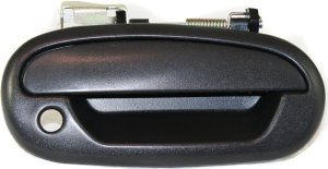Exterior Front Door Handle for Ford F-150 1997-2004, F-250 1997-1999, Expedition 1997-2002, Right (Passenger), Textured Black with Keyhole, Replacement