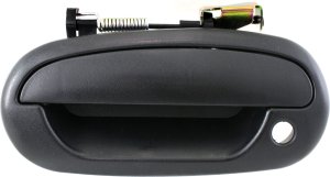 Exterior Front Door Handle for Ford F-150 1997-2004, F-250 1997-1999, Expedition 1997-2002, Textured Black with Keyhole, Left (Driver) Side, Replacement