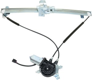 Front Window Regulator with Motor for Ford Econoline Van 1992-2014, Right (Passenger) Side, Power, Replacement