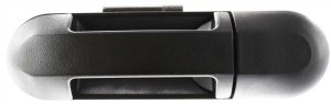 Textured Black Exterior Rear Door Handle for 2002-2010 Ford Explorer/Mercury Mountaineer, Left (Driver) Side, Replacement