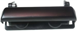 Tailgate Handle for Ford F-150 1992-1996, F-250 1992-1996, Mazda Pickup 1994-2010, Smooth Black Metal, Replacement
