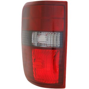 Tail Light for Ford F-150 2006-2008 Right (Passenger), Red and Smoked Lens, Harley Davidson Model, Lens and Housing from 8-9-2005, Replacement
