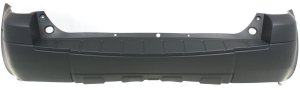 Rear Bumper Cover Primed (Ready to Paint) for Ford Escape 2005-2007, Excludes 2005-2006 XLS/No Boundaries with Fender Flares, Replacement