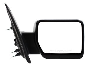 Mirror for Ford F-150 2009-2010, Right (Passenger), Non-Towing, Power, Manual Folding, Non-Heated, Textured, Standard, Without Auto Dimming, Blind Spot Detection, Memory, and Signal Light, Excluding SVT Raptor Model, Replacement
