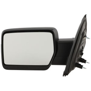 Manual Adjust Mirror for Ford F-150 2009-2010, Left (Driver) Side, Non-Towing, Manual Folding, Non-Heated, Textured, without Auto Dimming, Blind Spot Detection, Memory, and Signal Light, Replacement