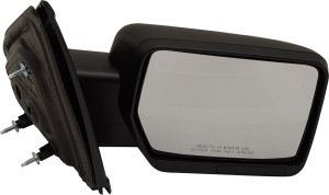 Manual Adjust Mirror for 2009-2010 Ford F-150 Right (Passenger), Non-Towing, Manual Folding, Non-Heated, Textured, w/o Auto Dimming, Blind Spot Detection, Memory, and Signal Light, Replacement