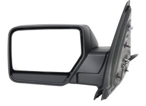 Power Mirror for Ford Expedition 2007-2014, Left (Driver), Non-Towing, Manual Folding, Non-Heated, Textured, without Auto Dimming, Blind Spot Detection, Memory, and Signal Light, Replacement