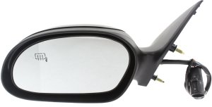 Power Mirror for Mercury Sable (2002-2005) & Ford Taurus (2002-2006), Left (Driver), Non-Folding, Heated, Paintable, with Puddle Light, Replacement