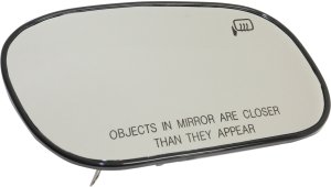 Heated Right (Passenger) Mirror Glass with Backing Plate for 2002-2011 Crown Victoria/Grand Marquis, 2003-2004 Marauder, Replacement