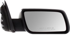 Right (Passenger) Mirror for Ford Flex 2009-2012, Power Adjustable, Manual Folding, Non Heated, Textured, without Memory and Puddle Light, Replacement