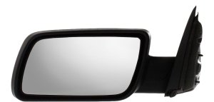 Power Mirror for Ford Flex 2009-2012, Left (Driver) Side, Manual Folding, Heated, Chrome Finish, with Memory and Puddle Light, Replacement