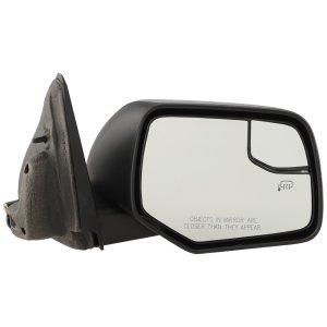 Power Heated Mirror Right (Passenger) for Ford Escape/Mercury Mariner 2008-2012, Manual Folding, Textured, without Auto Dimming, Blind Spot Detection, Memory, and Signal Light, Replacement