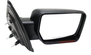 Mirror for Ford F-150 2011-2014, Right (Passenger), Non-Towing, Power-Operated, Power Folding, Heated, Paintable, with Memory Function, Puddle and Signal Light, without Blind Spot Feature, Replacement