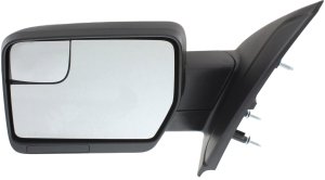 Power Mirror for Ford F-150 2011-2014, Left (Driver), Non-Towing, Manual Folding, Non-Heated, Textured, with Blind Spot Glass, without Memory, Puddle Light and Signal Light (Excludes SVT Raptor Model), Replacement