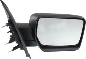 Standard Right (Passenger) Mirror for Ford F-150 2011-2014, Manual Adjust and Manual Folding, Non-Towing, Non-Heated, Textured, w/o Blind Spot Feature, Replacement