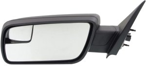 Power Mirror for Ford Flex 2013-2019, Left (Driver) Side, Manual Folding, Non-Heated, Textured, Replacement
