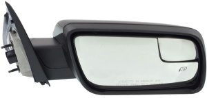 Power Mirror Right (Passenger) for Ford Flex 2013-2019, Manual Folding, Heated, Paintable, Without Signal Light and Puddle Light, Replacement