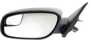 Power Mirror for Ford Taurus 2012-2019, Left (Driver) Side, Manual Folding, Non-Heated, Textured, with Blind Spot Glass, without Memory and Puddle Light, for Police & SE Models, Replacement