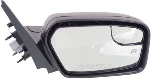 Power Mirror for Ford Fusion 2011-2012, Right (Passenger), Non-Folding, Heated, Textured, with Blind Spot Glass and Puddle Light, Replacement